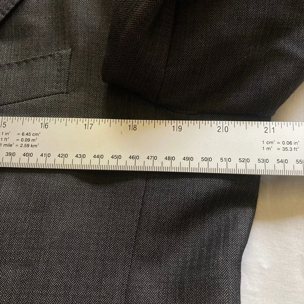 Gucci Blazer Jacket Mens Large EU 50 Charcoal Grey Wool Mohair Designer Suit